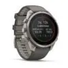 Garmin fēnix 9 Pro inReach Solar 47 mm Titanium / Pebble Grey Silicone
