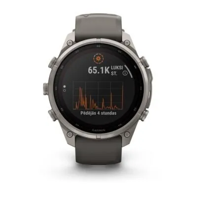 Garmin fēnix 9 Pro inReach Solar 47 mm Titanium / Pebble Grey Silicone