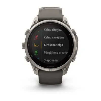 Garmin fēnix 9 Pro inReach Solar 47 mm Titanium / Pebble Grey Silicone