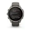 Garmin fēnix 9 Pro inReach Solar 47 mm Titanium / Pebble Grey Silicone