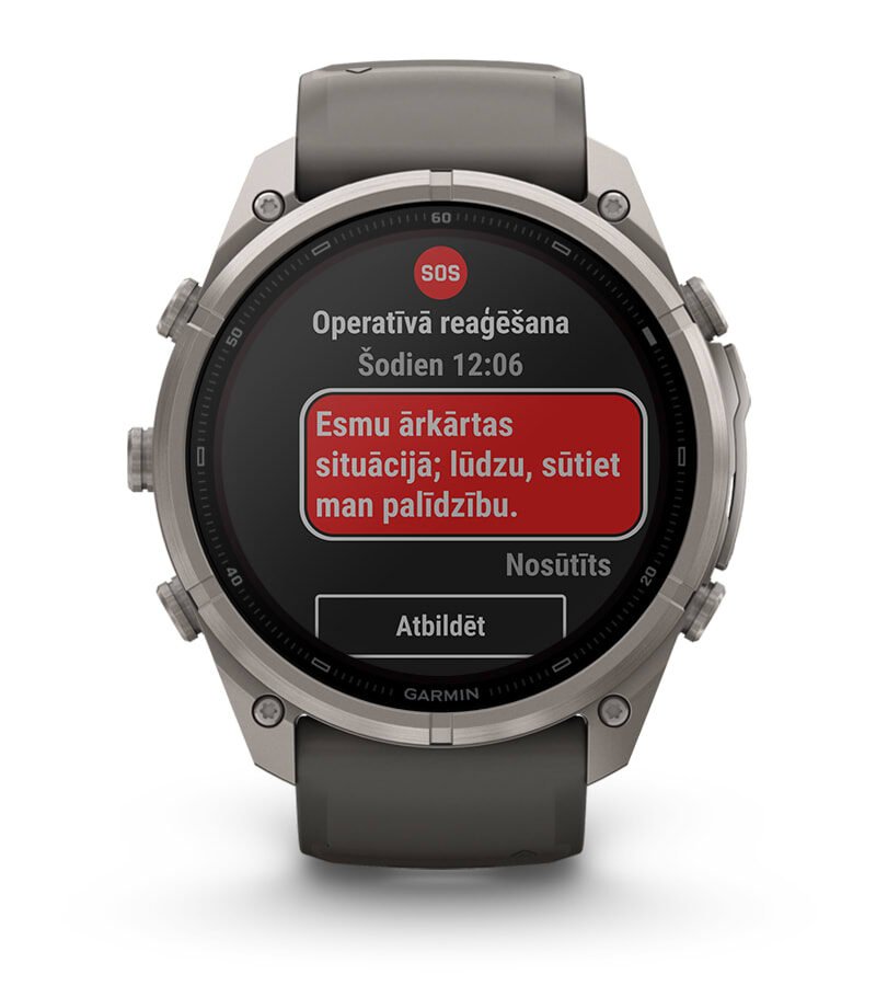 SOS ZIŅOJUMAPMAIŅA UN GARMIN RESPONSE℠ CENTRS