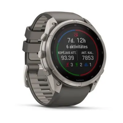 Garmin fēnix 9 Pro inReach Solar 51 mm Titanium / Pebble Grey Silicone