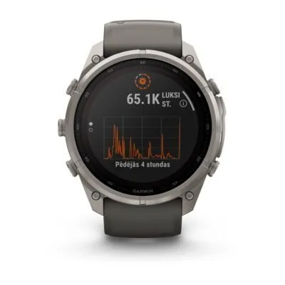 Garmin fēnix 9 Pro inReach Solar 51 mm Titanium / Pebble Grey Silicone