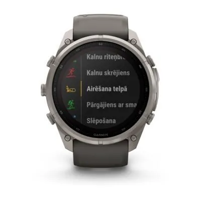 Garmin fēnix 9 Pro inReach Solar 51 mm Titanium / Pebble Grey Silicone