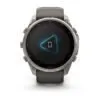 Garmin fēnix 9 Pro inReach Solar 51 mm Titanium / Pebble Grey Silicone