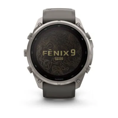 Garmin fēnix 9 Pro inReach Solar 51 mm Titanium / Pebble Grey Silicone