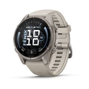 Garmin fēnix 9 43 mm Titanium / Fog Grey Silicone