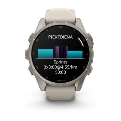 Garmin fēnix 9 43 mm Titanium / Fog Grey Silicone