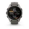 Garmin fēnix 9 43 mm Titanium / Pebble Grey Silicone