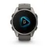 Garmin fēnix 9 43 mm Titanium / Pebble Grey Silicone