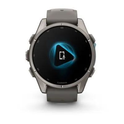 Garmin fēnix 9 43 mm Titanium / Pebble Grey Silicone