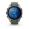 Garmin fēnix 9 43 mm Titanium / Pebble Grey Silicone