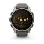 Garmin fēnix 9 43 mm Titanium / Pebble Grey Silicone