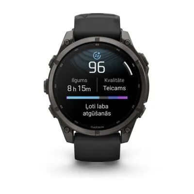 Garmin fēnix 9 47 mm Carbon Grey DLC Titanium / Black Silicone