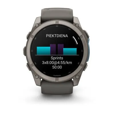 Garmin fēnix 9 51 mm Titanium / Pebble Grey Silicone