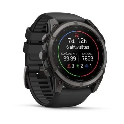 Garmin fēnix 9 51 mm Carbon Grey DLC Titanium / Black Silicone