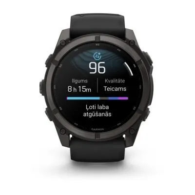 Garmin fēnix 9 51 mm Carbon Grey DLC Titanium / Black Silicone