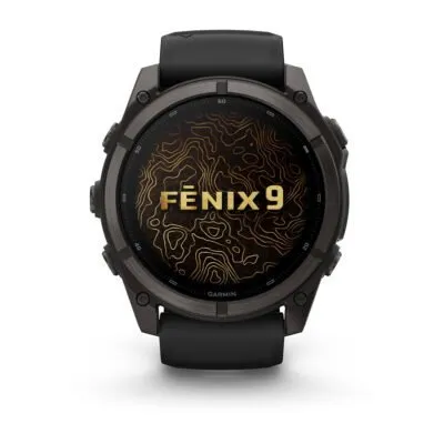Garmin fēnix 9 51 mm Carbon Grey DLC Titanium / Black Silicone