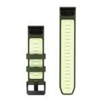 Garmin QuickFit 22 Watch Band Olive Drab / Citron Silicone