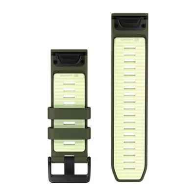Garmin QuickFit 26 Watch Band Olive Drab / Citron Silicone