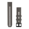 Oļu pelēks / sudrabaini pelēks • QuickFit • 22 mm • Silikons