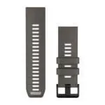 Garmin QuickFit 26 Watch Band Pebble Grey / Silver Grey Silicone