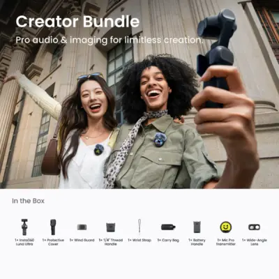 Insta360 Luna Ultra veidotāja komplekts, kosmiski melnā krāsā