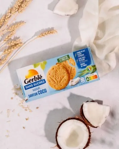 Gerblé cepumi ar kokosriekstu garšu bez cukura 132g