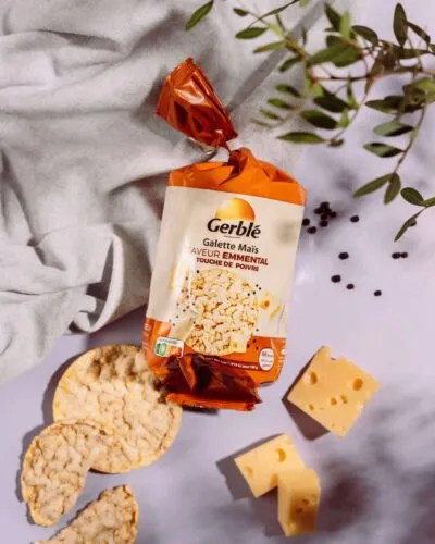 Gerblé kukurūzas galetes ar siera garšu un pipariem 123.5g