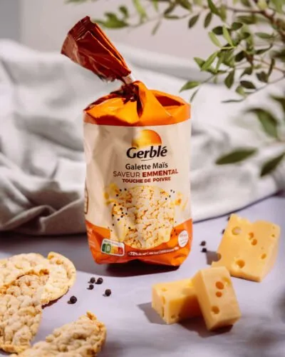 Gerblé kukurūzas galetes ar siera garšu un pipariem 123.5g