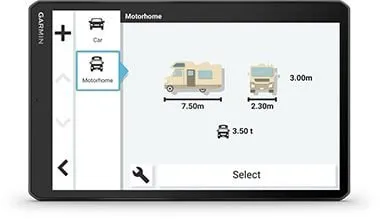 Garmin Camper 1095 EU MT-D — PIELĀGOTA AUTOFURGONA MARŠRUTĒŠANA