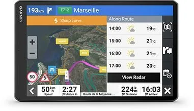 Garmin Camper 1095 EU MT-D — AKTUĀLA SATIKSMES INFORMĀCIJA UN LAIKAPSTĀKĻI