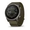 Garmin Enduro 4 Titanium / Dark Olive ComfortFit Fabric Band