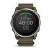 Garmin Enduro 4 Titanium / Dark Olive ComfortFit Fabric Band