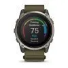 Garmin Enduro 4 Titanium / Dark Olive ComfortFit Fabric Band