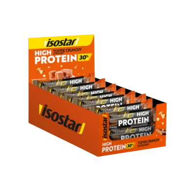Isostar High Protein 30 Toffee Crunchy batoniņi 55g x 16